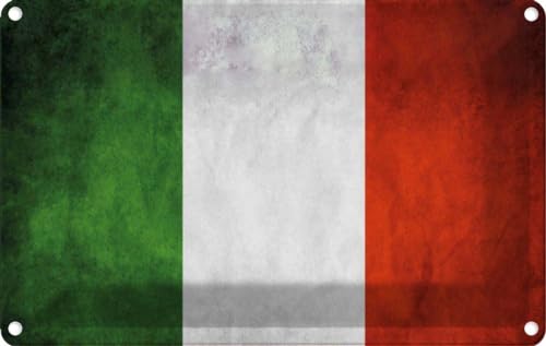 vianmo Blechschild 12x18 cm Italien Fahne Deko Geschenk Metall Schild von vianmo