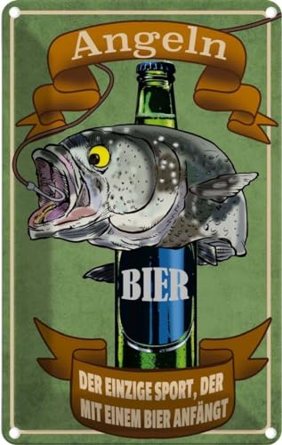 vianmo Blechschild 18x12 cm Angeln Bier der einzige Sport Deko Geschenk Metall Schild vianmo Blechschild 18x12 cm Angeln Bier der einzige Sport Deko Geschenk Metall Schild von vianmo