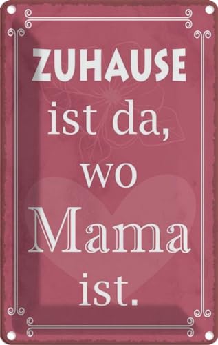 vianmo Blechschild 18x12 cm Zuhause ist da wo Mama ist Deko Geschenk Metall Schild vianmo Blechschild 18x12 cm Zuhause ist da wo Mama ist Deko Geschenk Metall Schild von vianmo