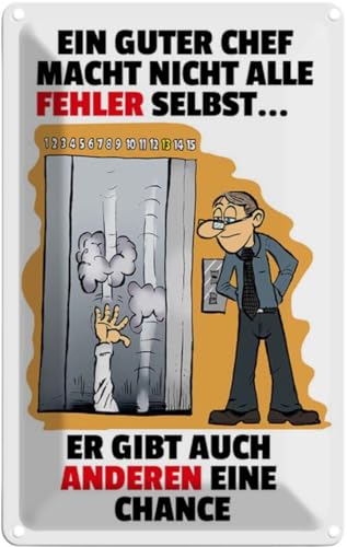 vianmo Blechschild 30x20 cm Guter Chef Fehler nicht selbst Deko Geschenk Metall Schild vianmo Blechschild 30x20 cm Guter Chef Fehler nicht selbst Deko Geschenk Metall Schild von vianmo