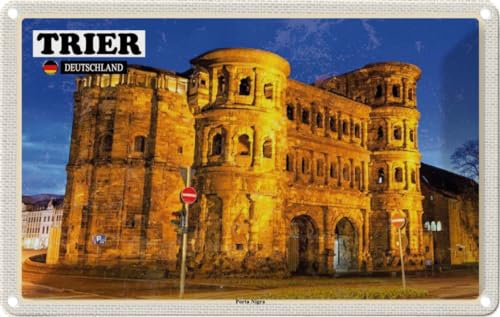 vianmo Blechschild 20x30 cm Trier Porta Nigra Altstadt Deko Geschenk Metall Schild von vianmo