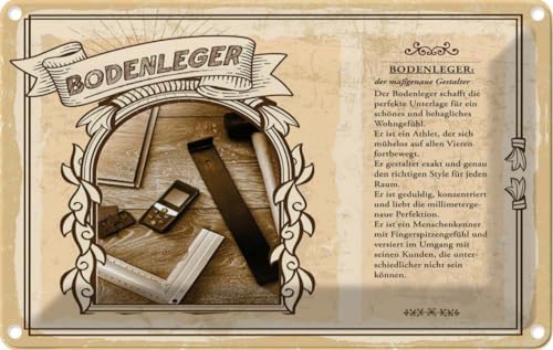 vianmo Blechschild 20x30 cm Bodenleger Deko Geschenk Metall Schild vianmo Blechschild 20x30 cm Bodenleger Deko Geschenk Metall Schild von vianmo