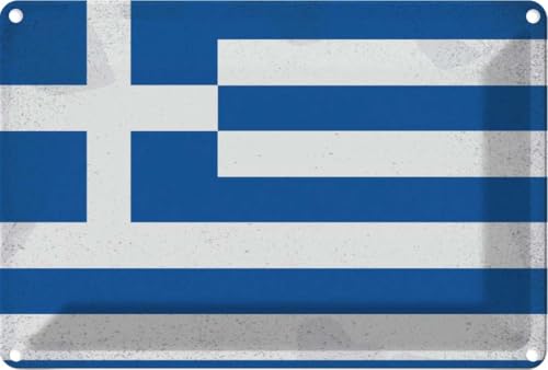 vianmo Blechschild 20x30 cm Griechenland Flag GreeceVintage Deko Geschenk Metall Schild vianmo Blechschild 20x30 cm Griechenland Flag GreeceVintage Deko Geschenk Metall Schild von vianmo
