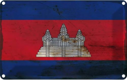 vianmo Blechschild 20x30 cm Kambodscha Flag Cambodia Rost Deko Geschenk Metall Schild vianmo Blechschild 20x30 cm Kambodscha Flag Cambodia Rost Deko Geschenk Metall Schild von vianmo