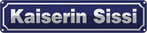 vianmo Blechschild 10x46 cm Kaiserin Sissi Deko Geschenk Metall Schild vianmo Blechschild 10x46 cm Kaiserin Sissi Deko Geschenk Metall Schild von vianmo