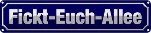 vianmo Blechschild 10x46 cm Fickt-Euch-Allee lustig Deko Geschenk Metall Schild vianmo Blechschild 10x46 cm Fickt-Euch-Allee lustig Deko Geschenk Metall Schild von vianmo