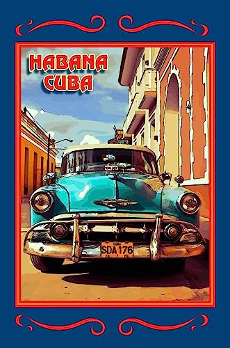 vianmo Holzschild 30x20 cm Cuba Habana blaues Auto Deko Geschenk Holz Schild vianmo Holzschild 30x20 cm Cuba Habana blaues Auto Deko Geschenk Holz Schild von vianmo