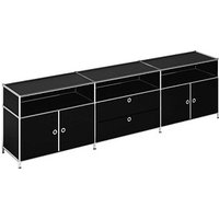 viasit Sideboard System4, 496638 schwarz 227,9 x 40,4 x 62,0 cm von viasit