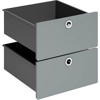 viasit System4 Schubladen anthrazit 37,5 x 37,5 x 37,5 cm von viasit