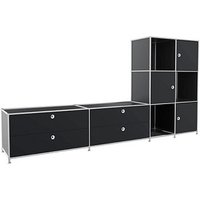 viasit Sideboard System4, 82859 schwarz 227,9 x 40,4 x 118,2 cm von viasit