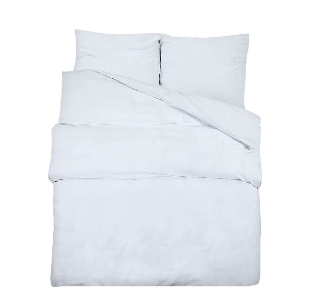 Bettbezug Bettwäsche-Set Weiß 140x200 cm Baumwolle, vidaXL (1 St) von vidaXL
