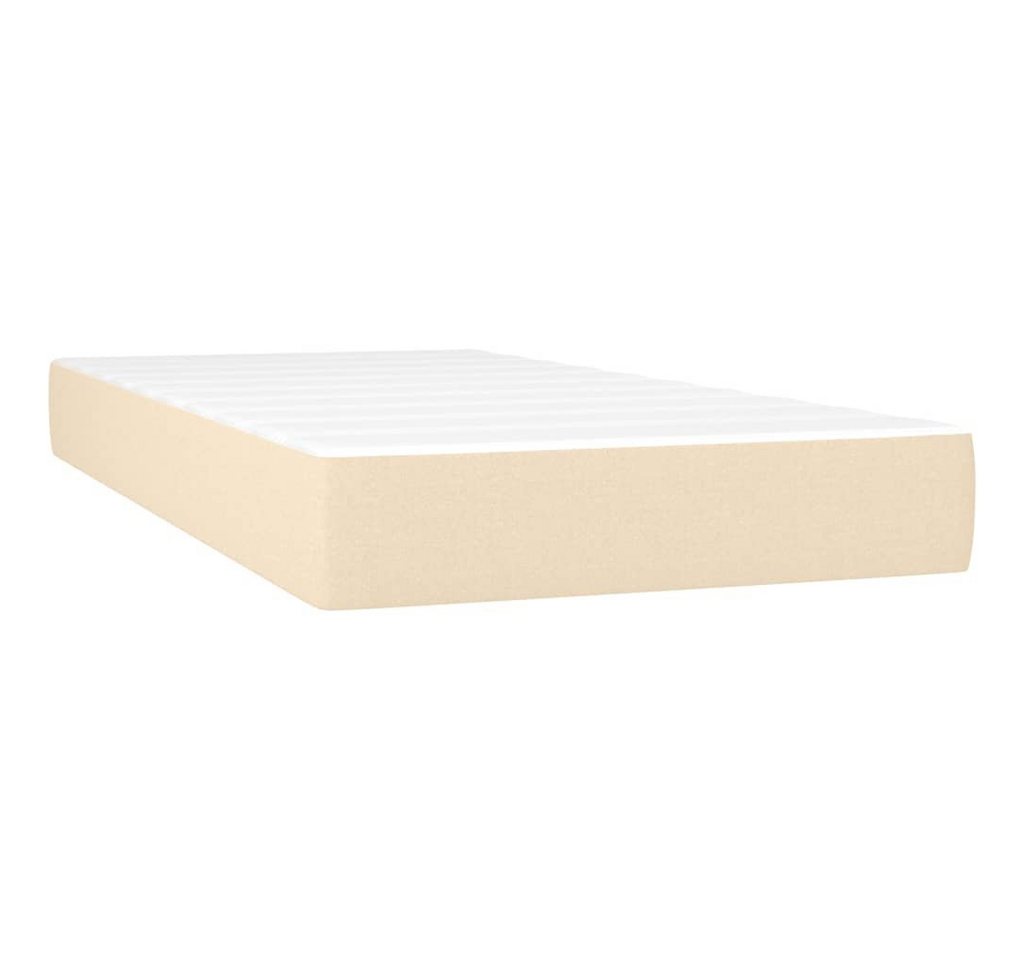 Boxspringmatratze Taschenfederkernmatratze Creme 80x200x20 cm Stoff, vidaXL, 20 cm hoch von vidaXL