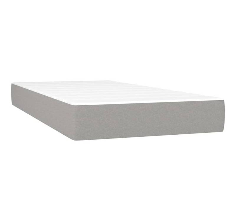 Boxspringmatratze Taschenfederkernmatratze Hellgrau 80x200x20 cm Stoff, vidaXL, 20 cm hoch von vidaXL