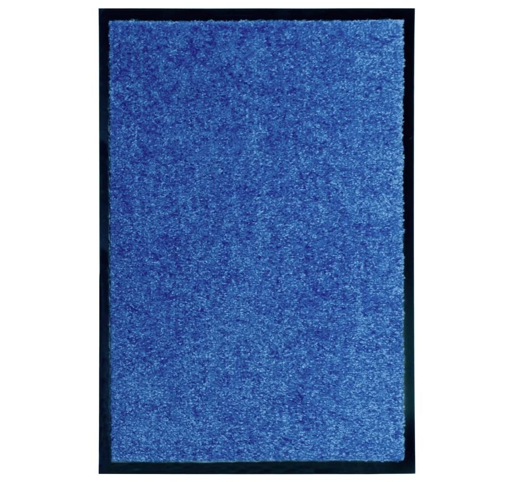 Fußmatte Fußmatte Waschbar Blau 40x60 cm, vidaXL, Rechteckig, Höhe: 0.9 mm von vidaXL