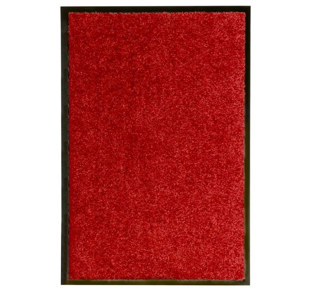 Fußmatte Fußmatte Waschbar Rot 40x60 cm, vidaXL, Rechteckig, Höhe: 0.9 mm von vidaXL