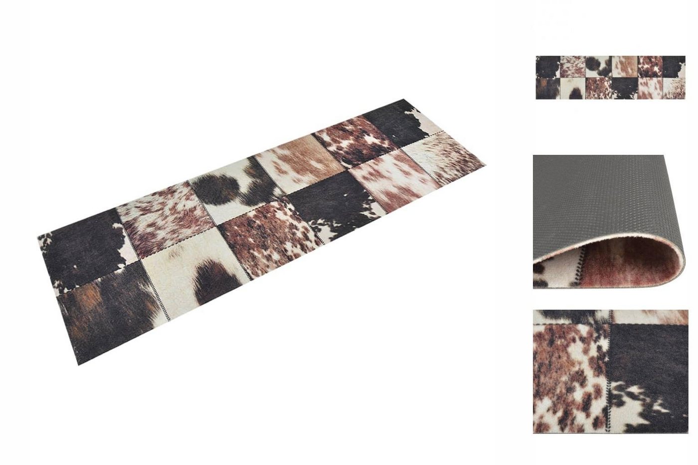 Fußmatte Küchenteppich Waschbar Tierfell 60x180 cm Samt, vidaXL, Rechteck, Höhe: 0 mm von vidaXL
