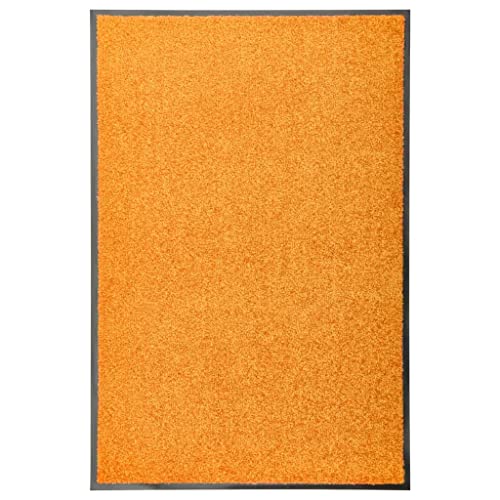 Fußmatte Waschbar Orange 60x90 cm von vidaXL