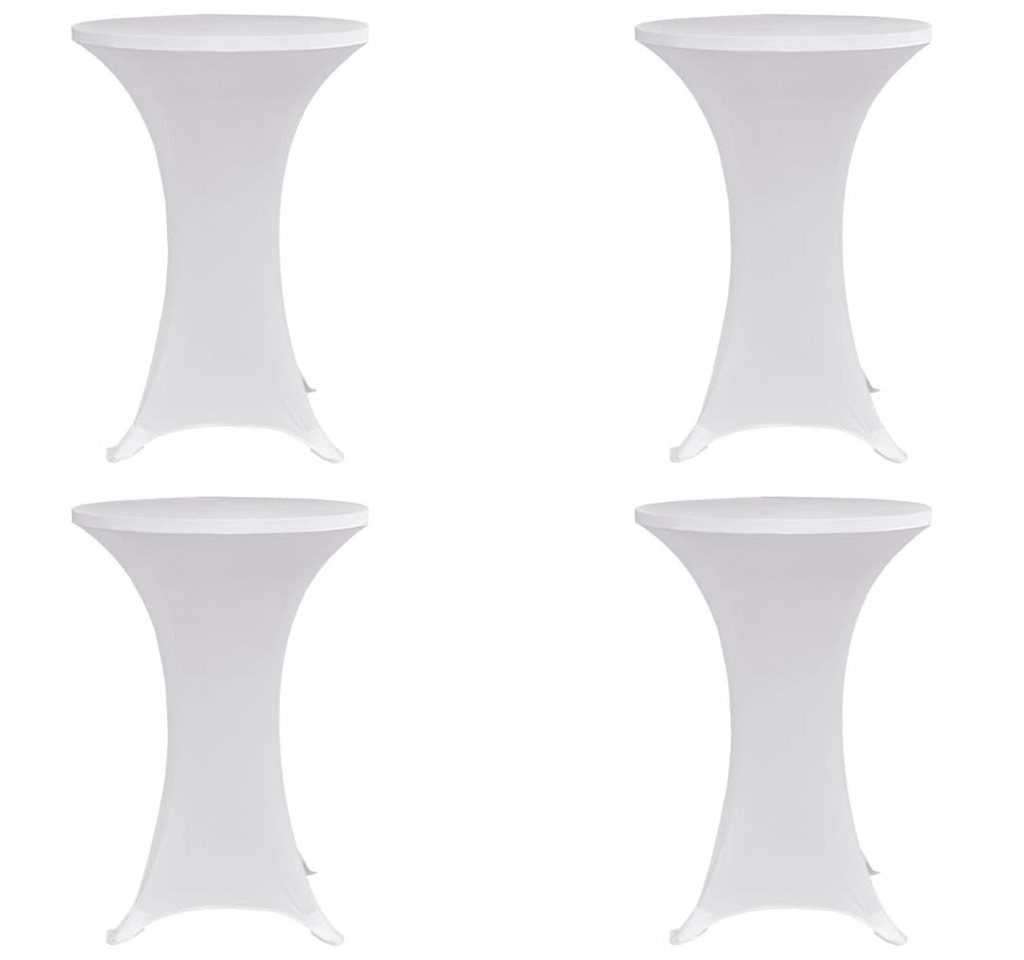 vidaXL Hussen-Set Stehtischhussen 4 Stk. Ø 60 cm Weiß Stretch vidaXL Hussen-Set Stehtischhussen 4 Stk. Ø 60 cm Weiß Stretch von vidaXL