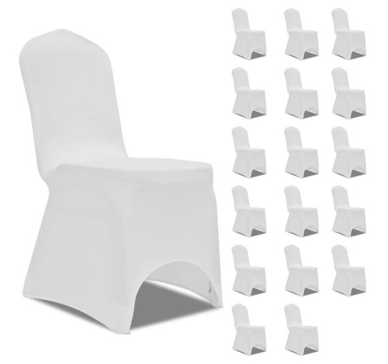 vidaXL Hussen-Set Stretch-Stuhlhussen Weiß 18 Stk. von vidaXL