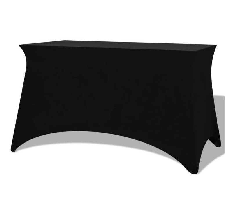 vidaXL Hussen-Set Stretch-Tischhusse 2 Stk. 120 x 60,5 x 74 cm Schwarz von vidaXL