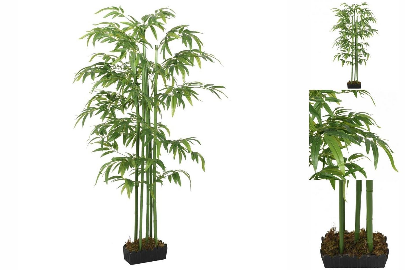 Künstliche Zimmerpflanze Bambusbaum Künstliche Pflanzen 384 Blätter 120 cm Grün, vidaXL, Höhe 0 cm von vidaXL