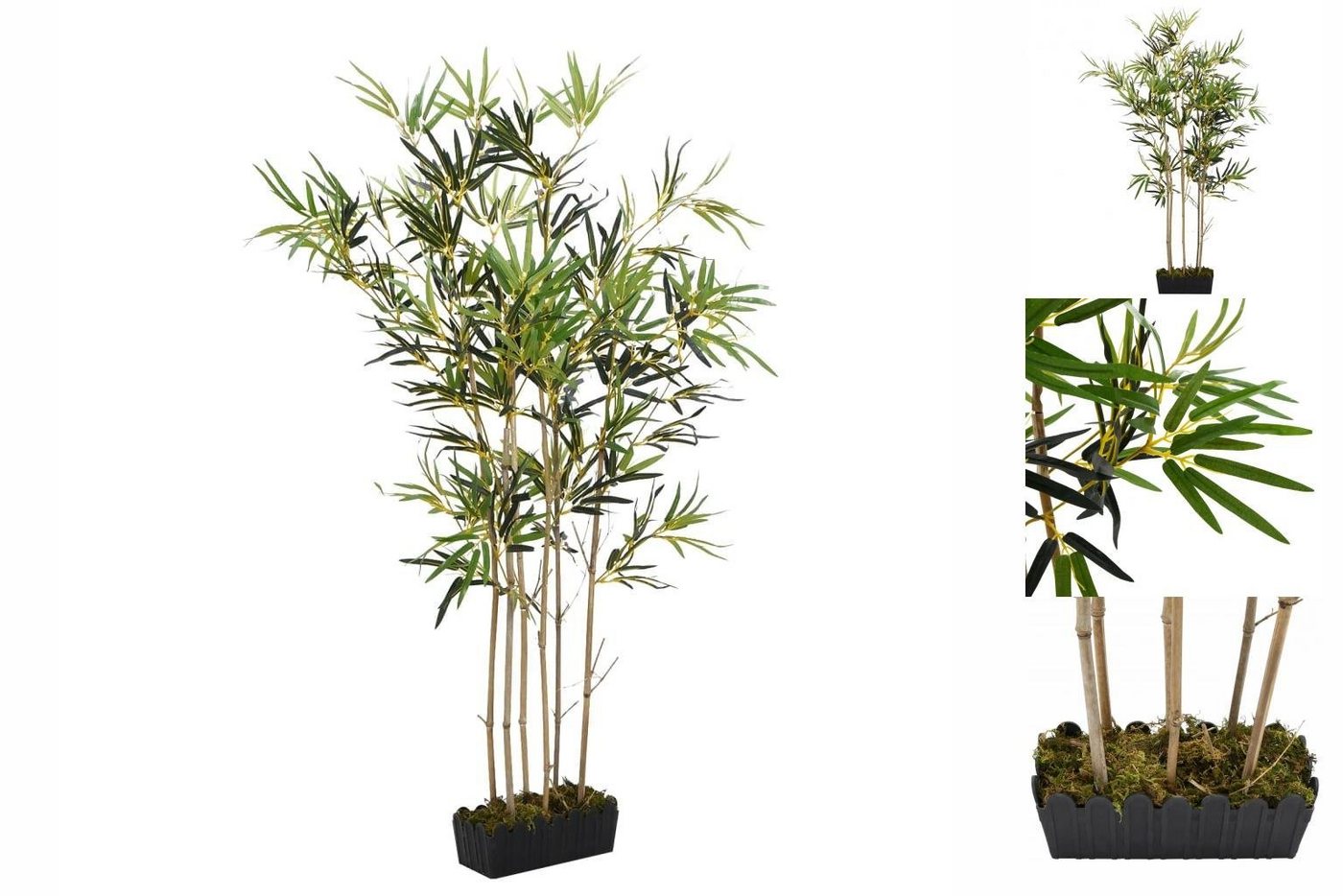 Künstliche Zimmerpflanze Bambusbaum Künstliche Pflanzen 552 Blätter 120 cm Grün, vidaXL, Höhe 0 cm von vidaXL