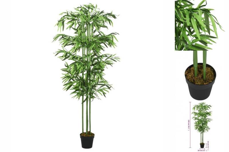 Künstliche Zimmerpflanze Bambusbaum Künstliche Pflanzen 576 Blätter 150 cm Grün, vidaXL, Höhe 0 cm von vidaXL
