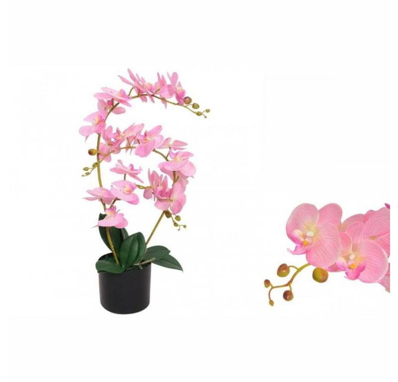 Künstliche Zimmerpflanze Künstliche Orchidee mit Topf 65 cm Rosa Pflanze realistisch echt, vidaXL, Höhe 0 cm von vidaXL