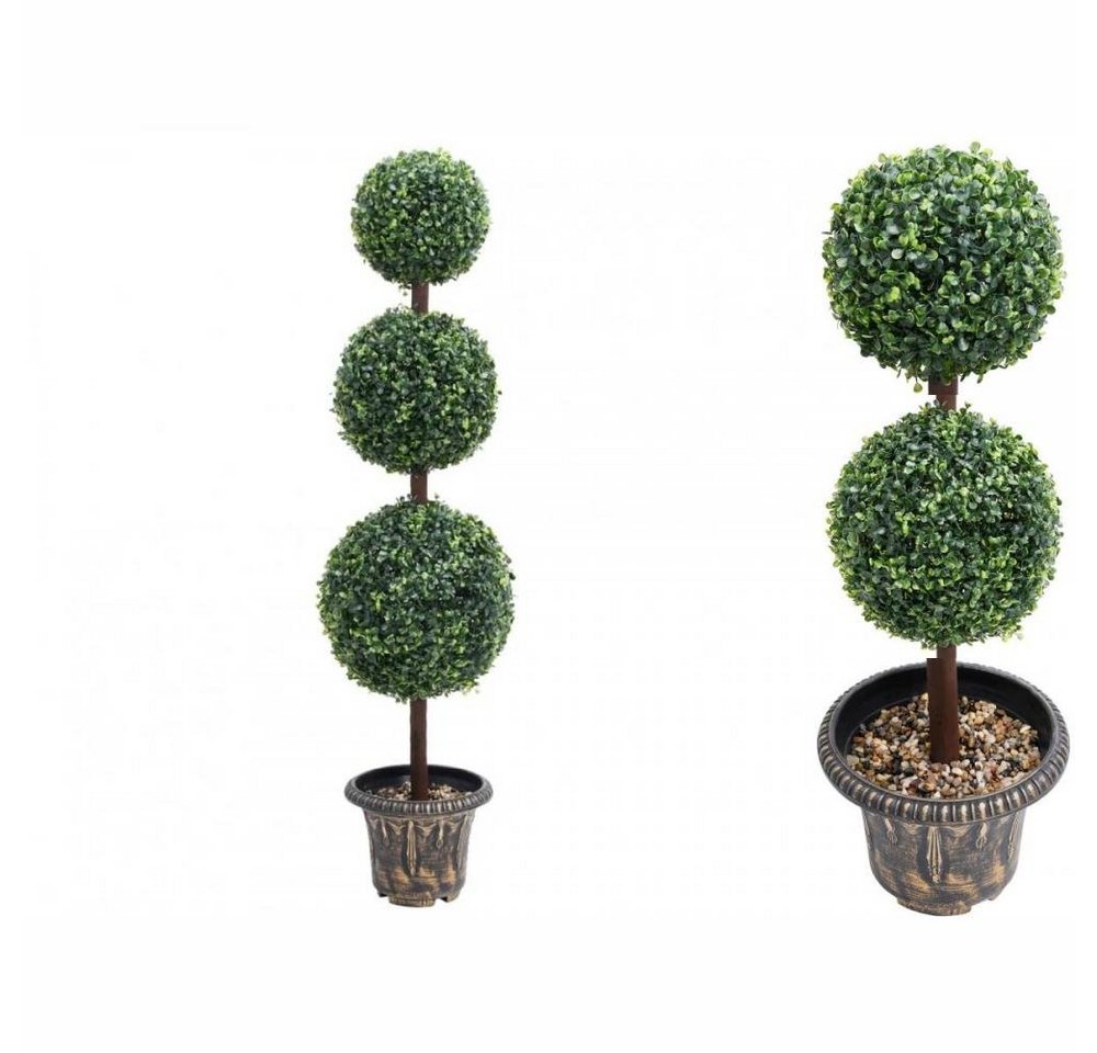 Künstliche Zimmerpflanze Künstlicher Buchsbaum mit Topf Kugelform Grün 118 cm Pflanze realistis, vidaXL, Höhe 118 cm von vidaXL
