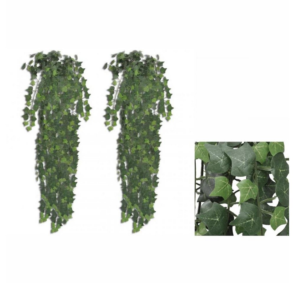 Künstliche Zimmerpflanze Künstlicher Efeu grün 90 cm 2 Stück Pflanze realistisch echt, vidaXL, Höhe 0 cm von vidaXL
