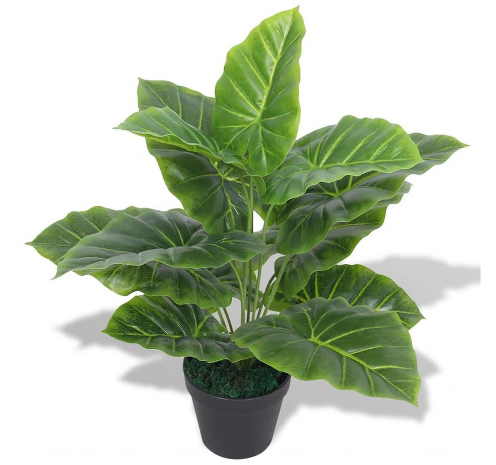 Kunstrasen Künstliche Taro-Pflanze mit Topf 45 cm Grün, vidaXL, Höhe: 45 mm von vidaXL