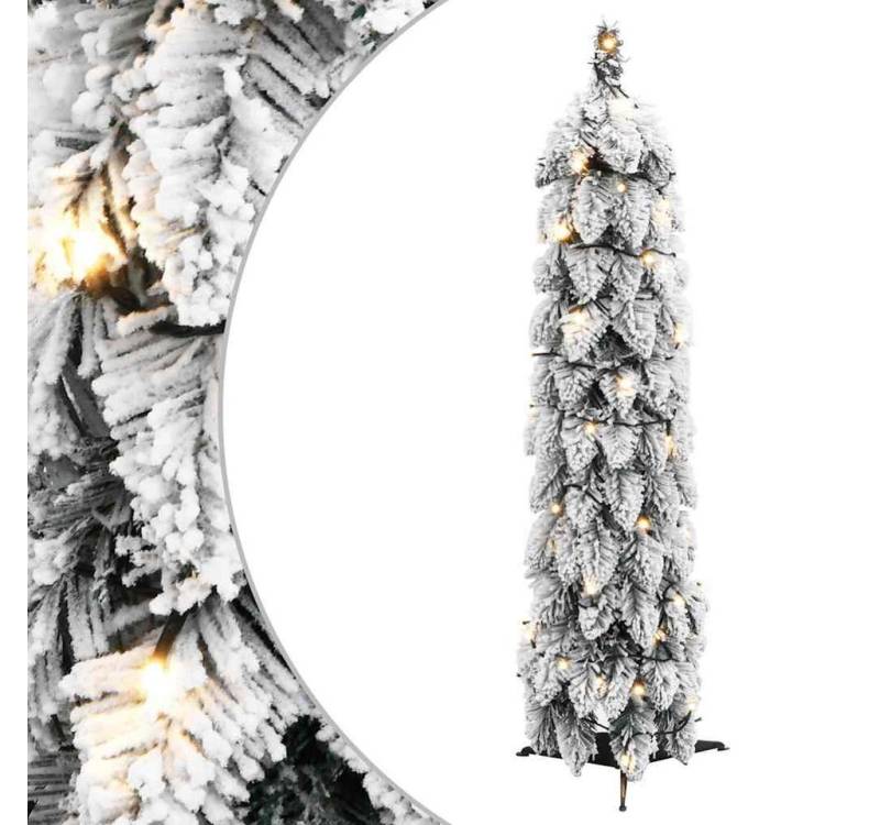 Kunstpflanze, vidaXL, Künstlicher Weihnachtsbaum Beleuchtung & Schnee 45 LEDs 90 cm von vidaXL