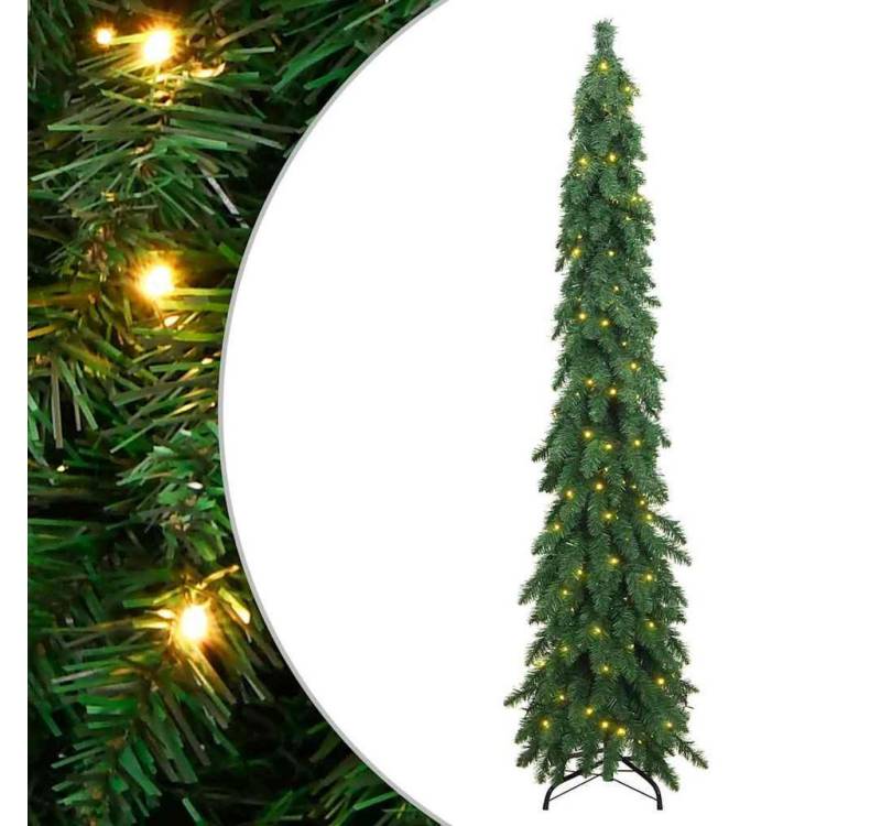 Kunstpflanze, vidaXL, Künstlicher Weihnachtsbaum mit Beleuchtung 130 LEDs 210 cm von vidaXL