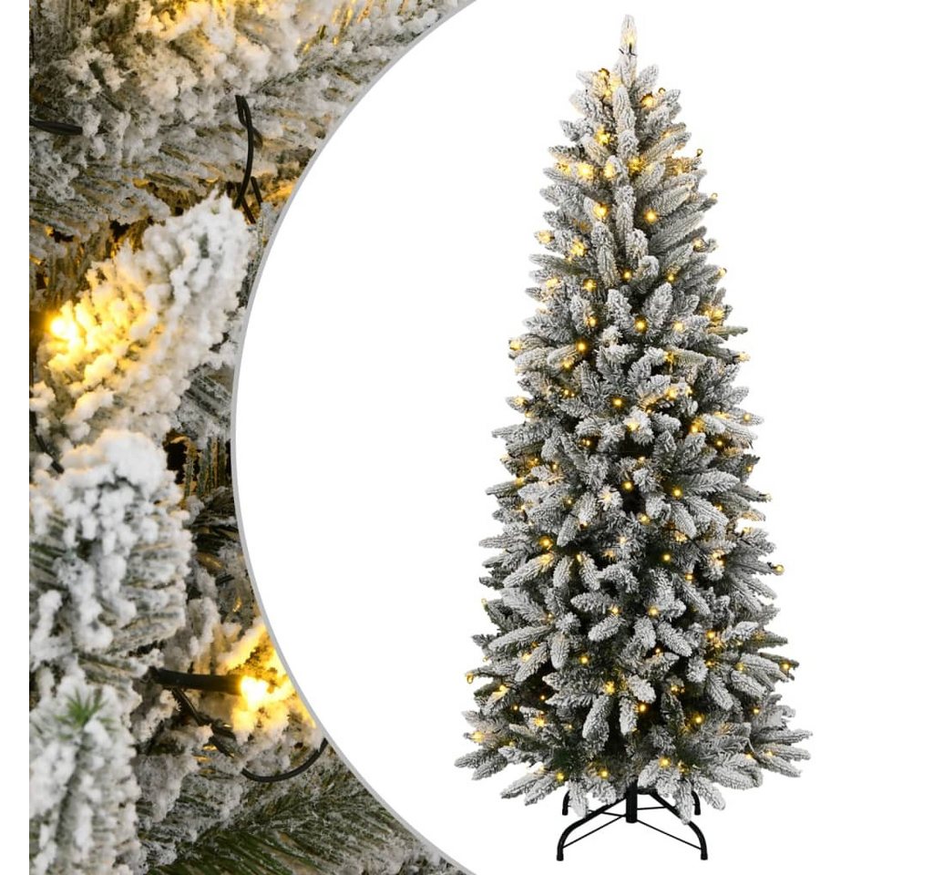 Kunstpflanze, vidaXL, Künstlicher Weihnachtsbaum mit Schnee 300 LEDs 210 cm von vidaXL