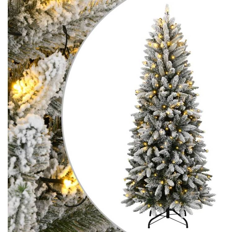 Kunstpflanze, vidaXL, Künstlicher Weihnachtsbaum mit Schnee 300 LEDs 210 cm von vidaXL
