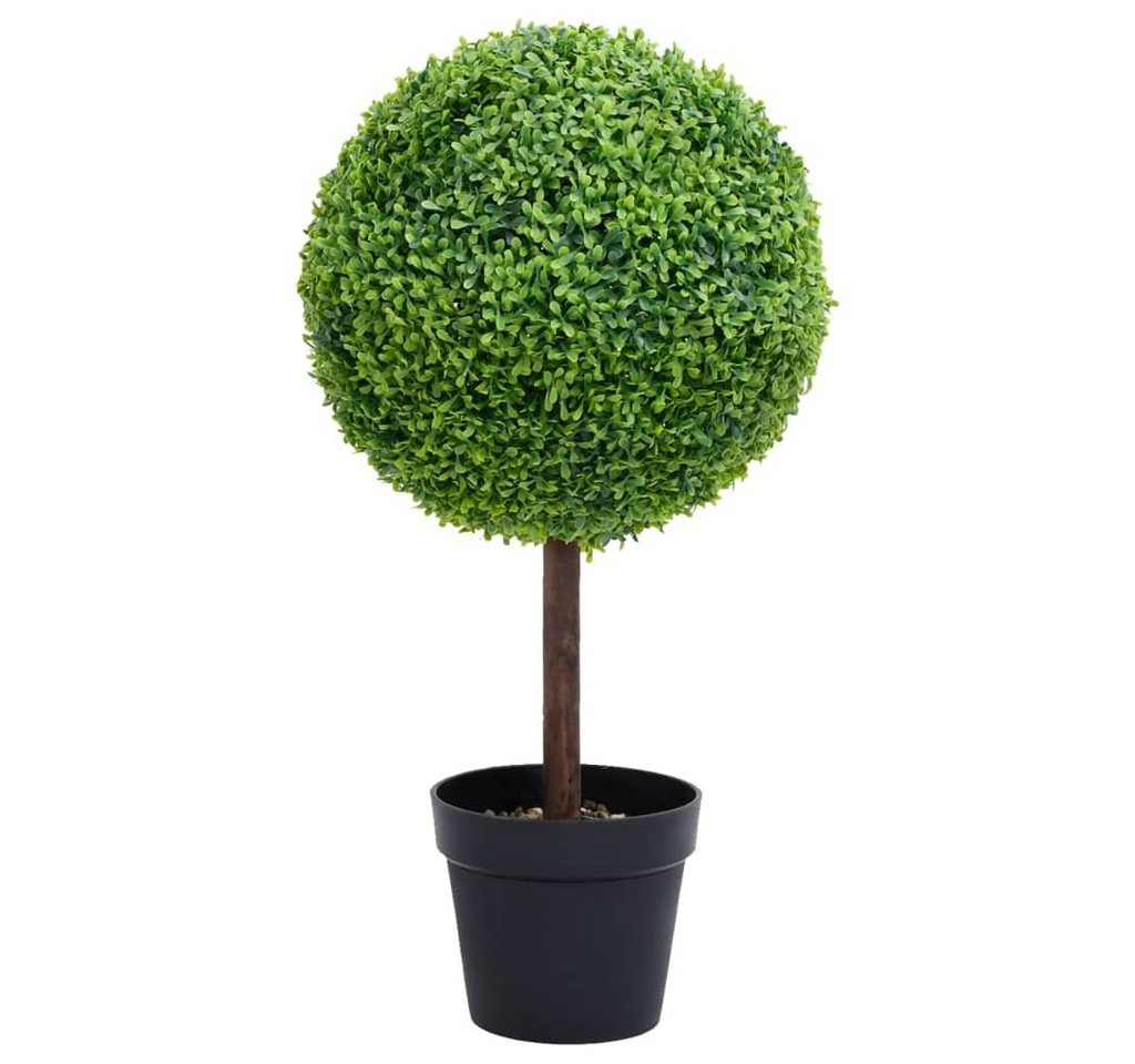 Kunstrasen Künstlicher Buchsbaum mit Topf Kugelform Grün 50 cm, vidaXL, Höhe: 50 mm von vidaXL