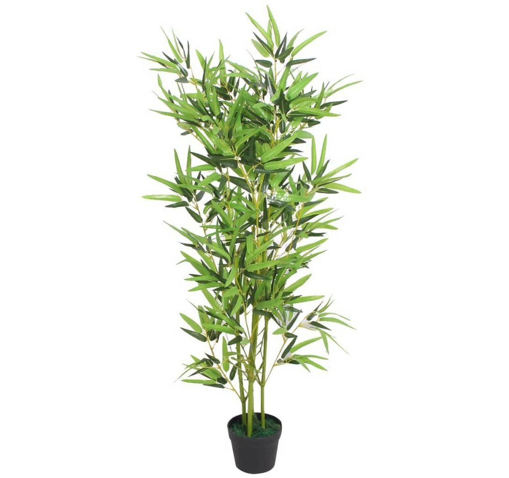 Kunstrasen vidaXL Künstliche Bambuspflanze mit Topf 120 cm Grün von vidaXL