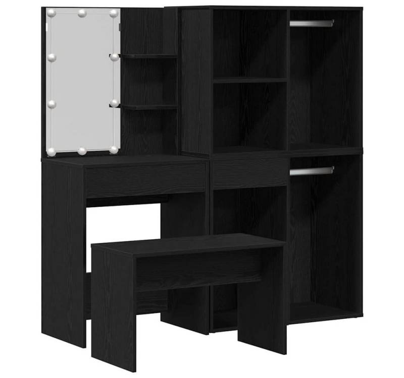 Lattenrost Schminktisch Set 2 pcs Schwarz 140 x 40 x 140 cm Holzwerkstoff, vidaXL Lattenrost Schminktisch Set 2 pcs Schwarz 140 x 40 x 140 cm Holzwerkstoff, vidaXL von vidaXL