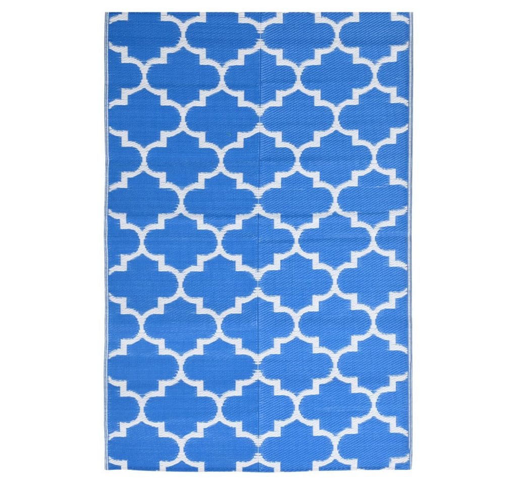 vidaXL Outdoorteppich, BalkonteppichBlau 190x290 cm PP von vidaXL