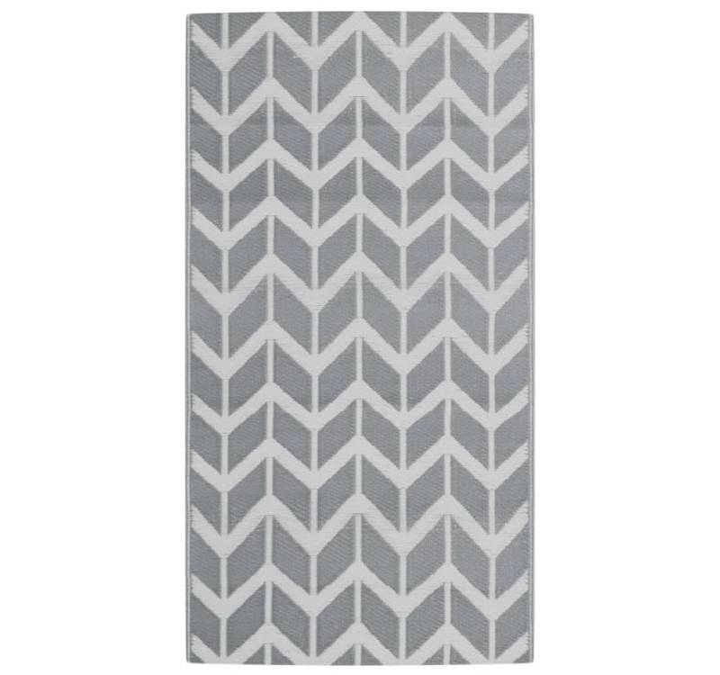 vidaXL Outdoorteppich, BalkonteppichGrau 80x150 cm PP von vidaXL