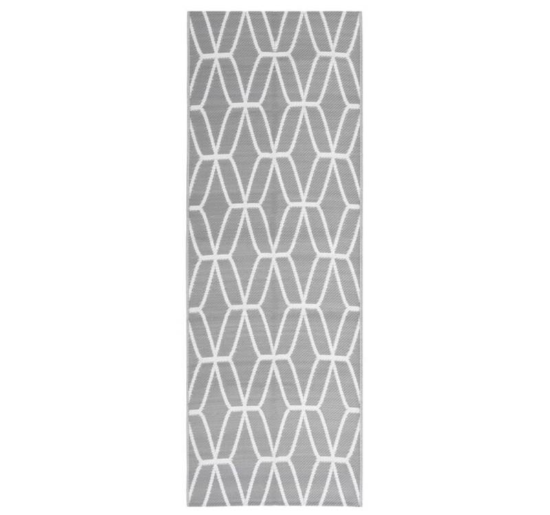 vidaXL Outdoorteppich, BalkonteppichGrau 80x250 cm PP von vidaXL