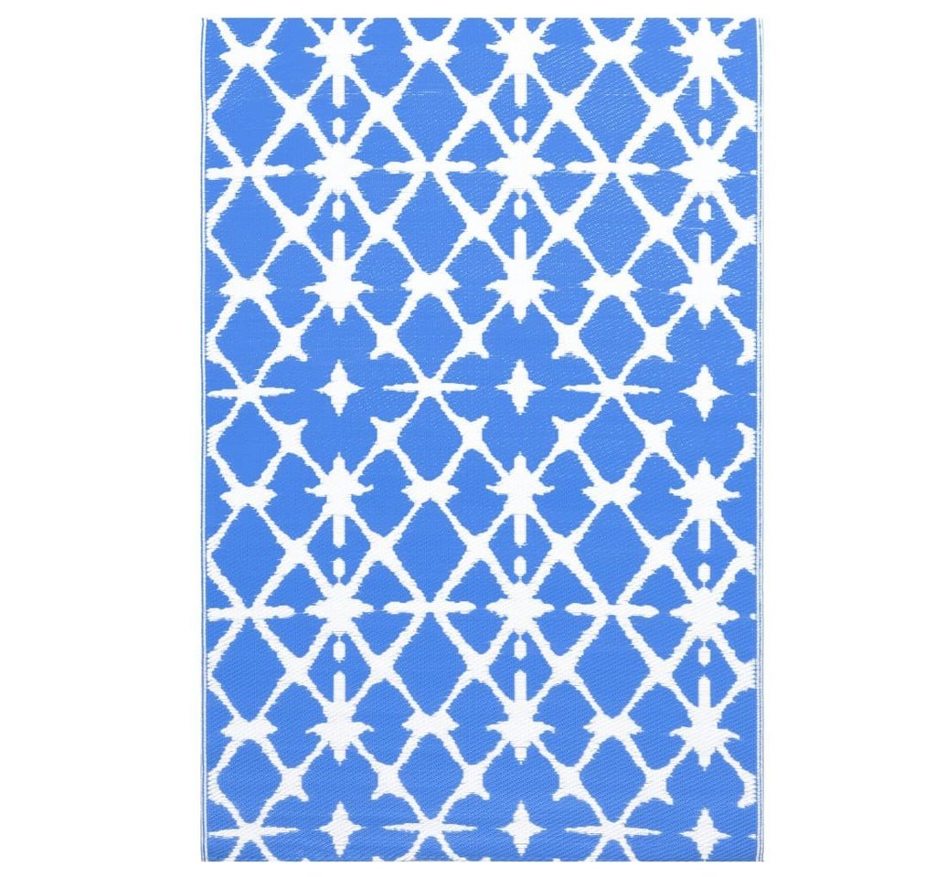 Outdoorteppich Outdoor-Teppich Blau und Weiß 120x180 cm PP, vidaXL von vidaXL