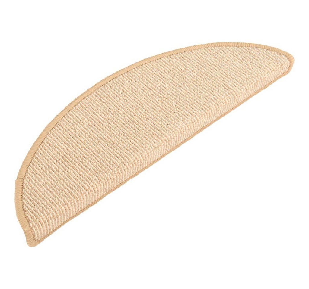 Stufenmatte Treppenmatten 15 Stk. Creme 56x17x3 cm, vidaXL, Rechteckig, Höhe: 3 mm von vidaXL