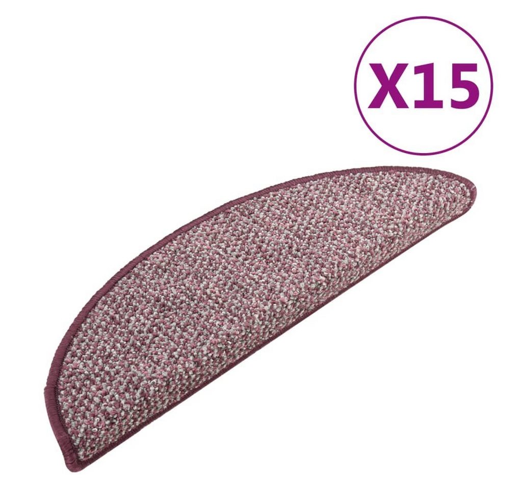 Stufenmatte Treppenmatten 15 Stk. Lila 65x21x4 cm, vidaXL, Andere von vidaXL