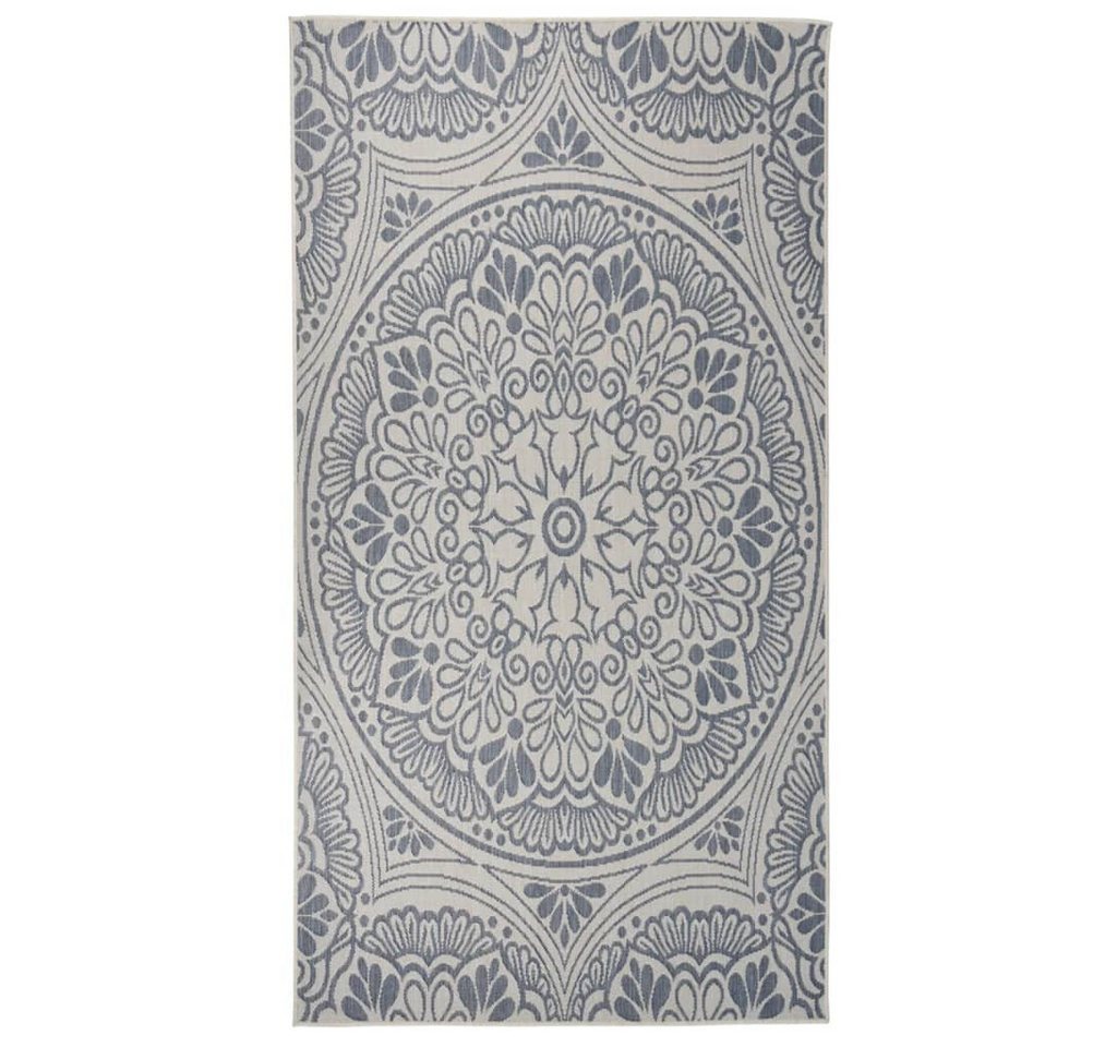 Teppich Outdoor-Teppich Flachgewebe 80x150 cm Blaues Muster, vidaXL, Rechteckig von vidaXL