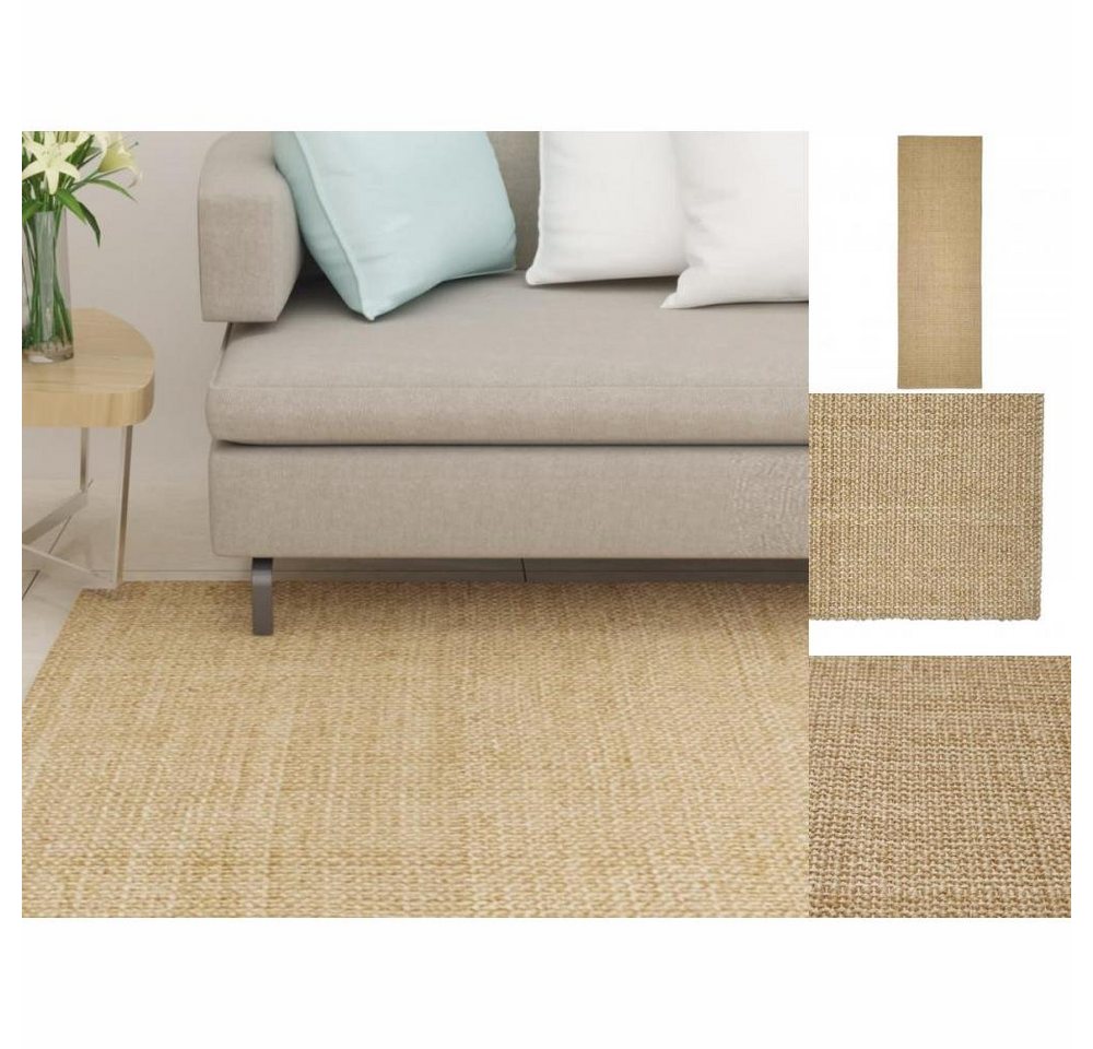 Teppich Teppich Natur Sisal 66x200 cm Naturfaser indoor, vidaXL, Höhe: 200 mm von vidaXL