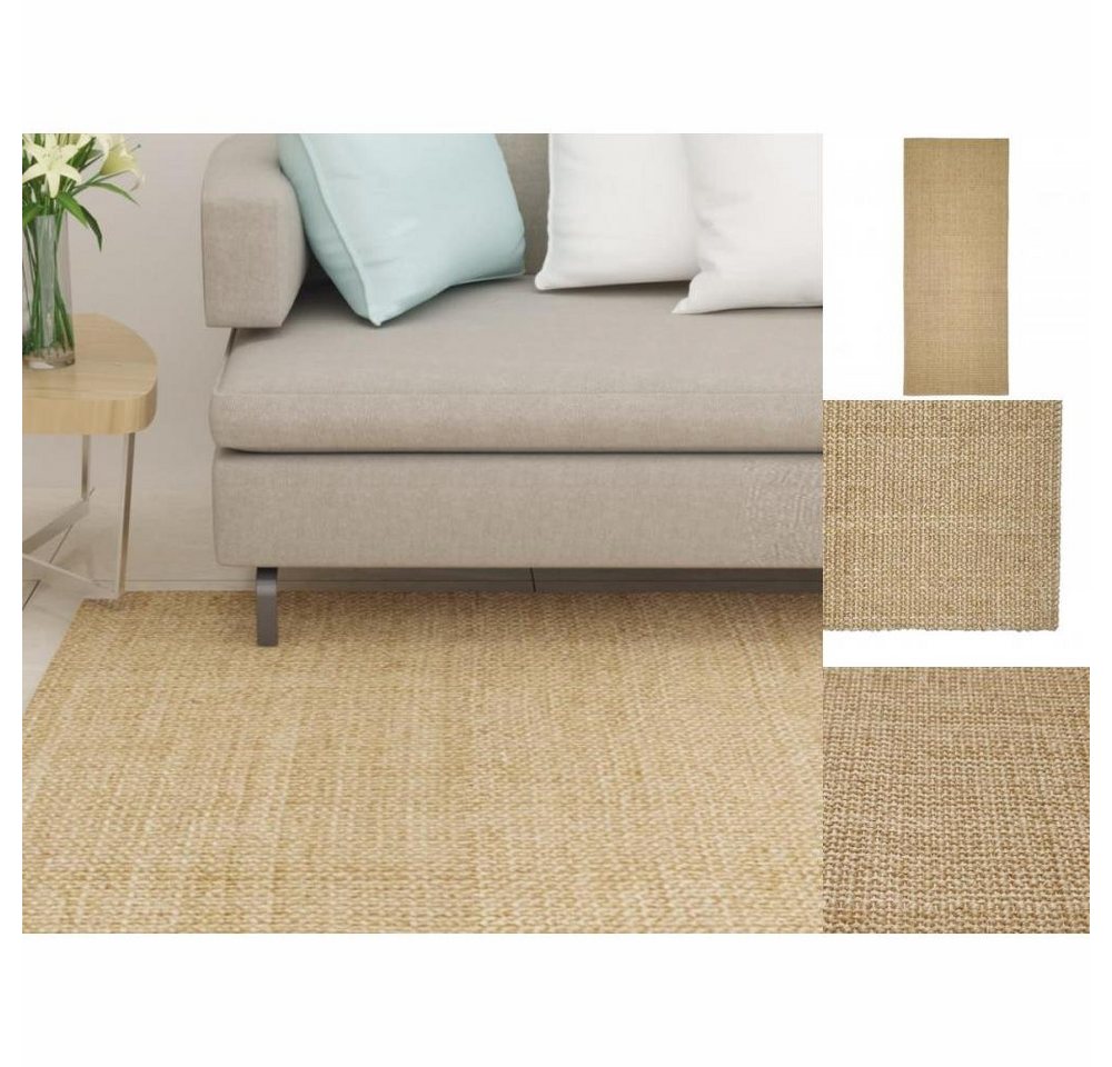 Teppich Teppich Natur Sisal 80x200 cm Naturfaser indoor, vidaXL, Höhe: 200 mm von vidaXL