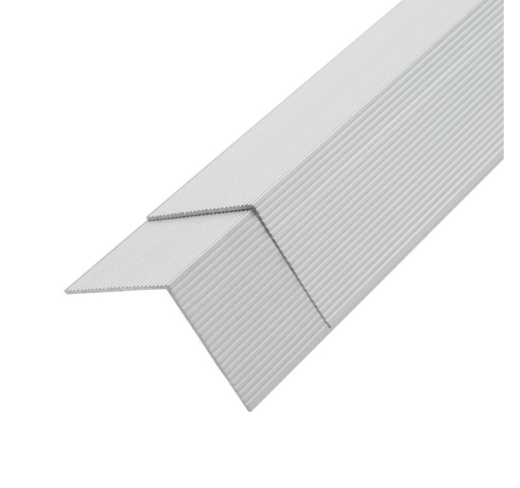 Teppichboden 5 Stk. Verkleidungswinkel Verkleidungen Aluminium 170 cm Silber, vidaXL, Höhe: 4.5 mm von vidaXL