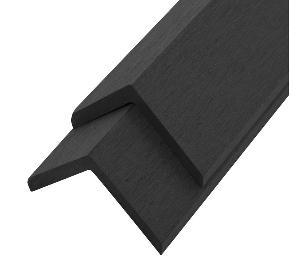 Teppichboden Winkelleisten 5 Stk. WPC 170 cm Schwarz, vidaXL, Höhe: 4.5 mm von vidaXL