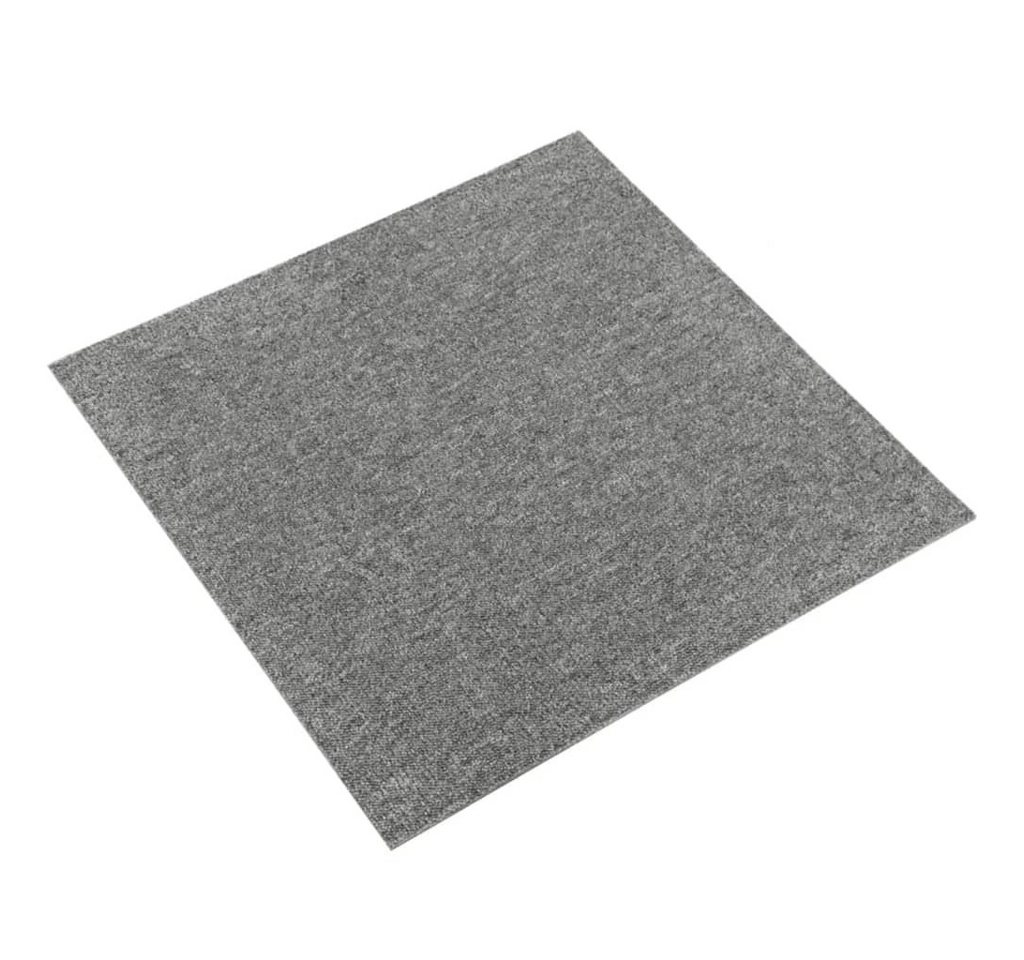 Teppichfliese Teppichfliesen 20 Stk. 5 m² 50x50 cm Grau, vidaXL von vidaXL